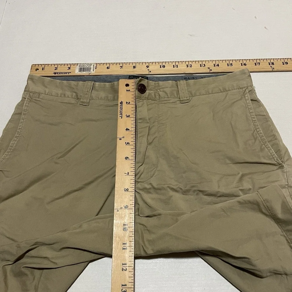 J Crew Shorts Mens 31 X 9 Beige Chino Flat Front Casual Stretch Khaki